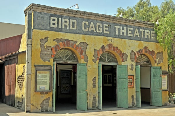 Exterior of the Bird Cage Theatre