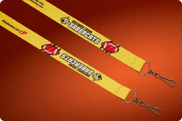 Create custom bulk lanyards for sports tournaments with pcnametag