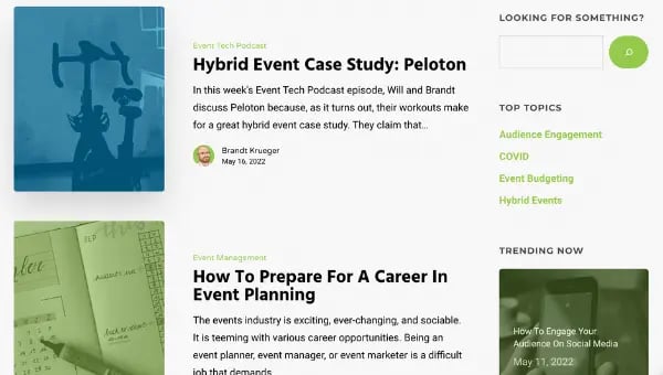 Endless Events Blog home page