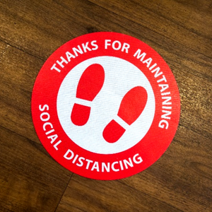 Social Distancing Floor Sticker Event Signage