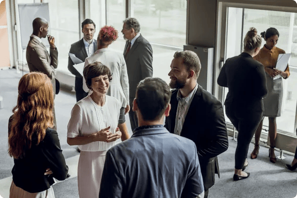 start an event planning company a small group of business executives attend a leadership conference