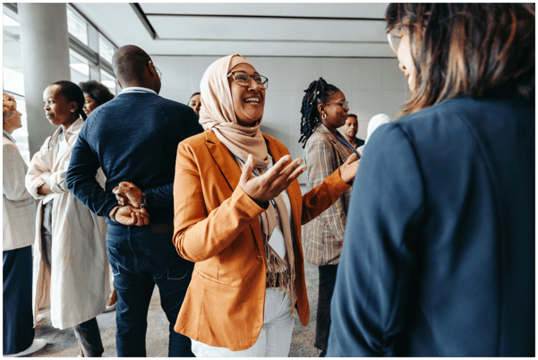 group of people networking