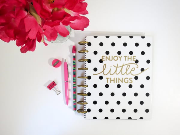 Planner with positive message