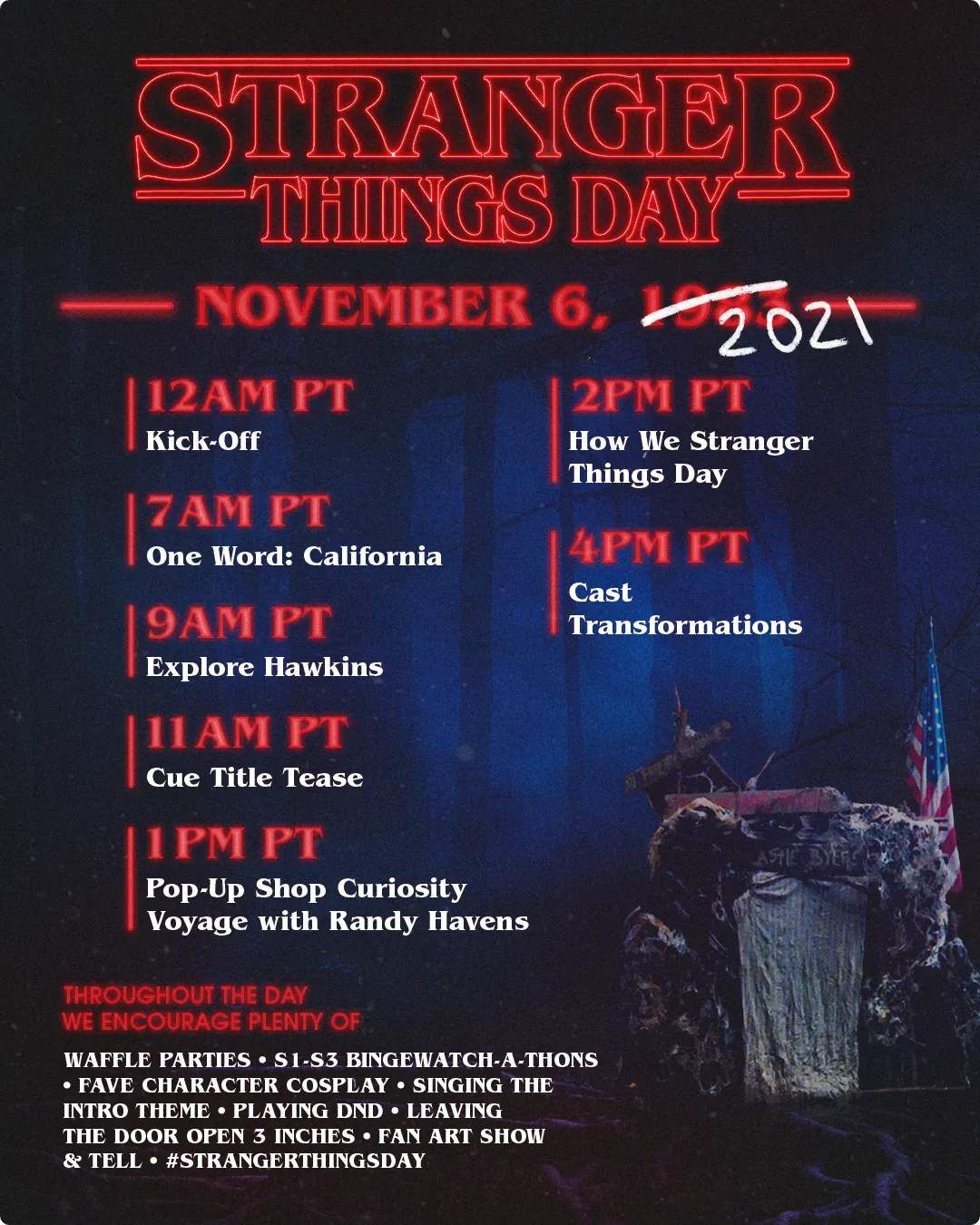 Stranger Things Day Poster 2021