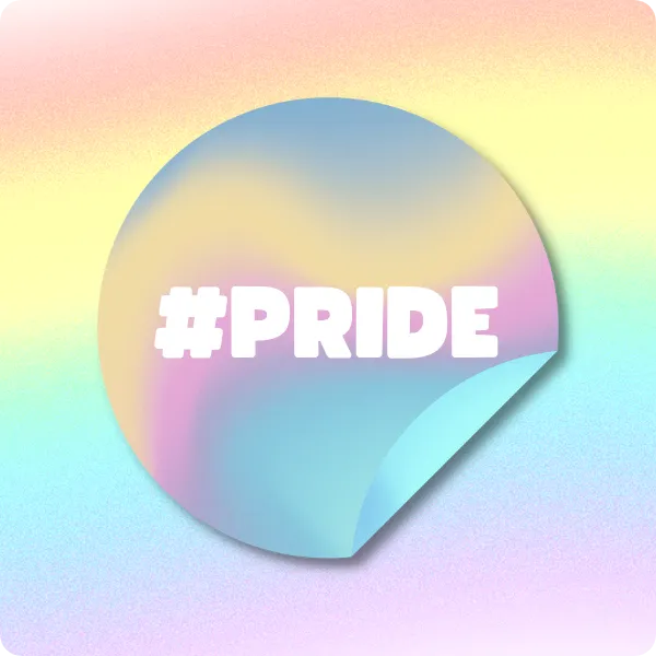 custom printed full color pride stickers from pcnametag