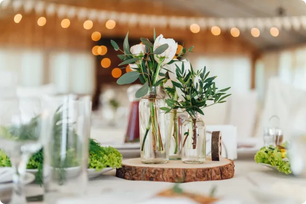 use a furniture rental company to reduce unnecessary event waste